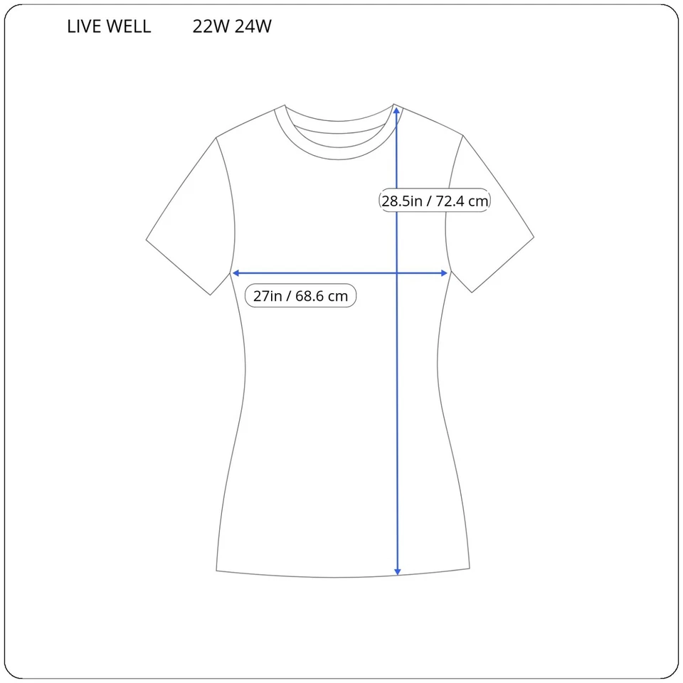 Live Well Womens Top 22W 24W Plus Pajama Blue Tan Paisley Pocket Loungewear Soft - Image 2 of 4