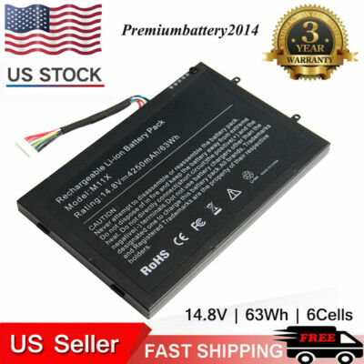 Laptop Battery for DELL Alienware M11x M14x R1 R2 R3 Series PT6V8 8P6X6 P06T