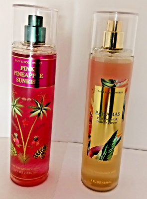 Bath and Body Works Fine Fragrance Mist Two 8 fl oz Bottles NEW