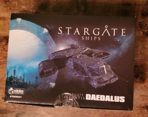 Deadalus Stargate ship Eaglemoss Used in box out of production