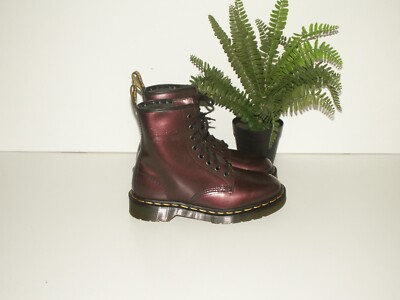 Dr. Martens 1460 Metallic Leder Stiefel Made in England UK 4 EU 37 US 6 (D1255)