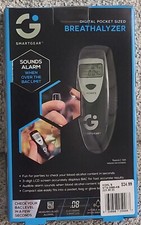 SmartGear Breathalyzer Digital DUI Pocket Sized Battery Operated ,sounds Alarm.