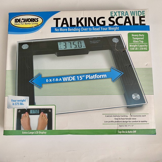 Ideaworks Extra Wide Talking Scale, NEW eBay
