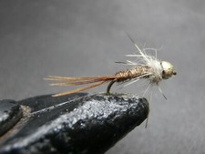 1 DOZEN BEAD HEAD PHEASANT AND HARE´S EAR NYMPHS FOR FLY FISHING-BH-32