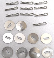 Uniform Washers and Toggles 10 washers 10 toggles lot of 20 pcs B8449