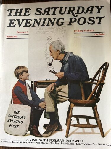 The Saturday Evening Post Summer 1971 Magazine Alexander Botts Norman Rockwell - Picture 1 of 3