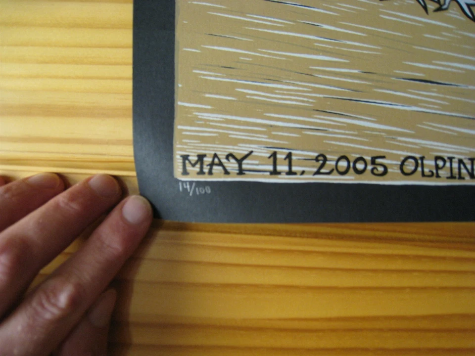 The Shins Poster Silk Screen Signed and Numbered Leia Belle May 2005 - Image 3 of 3