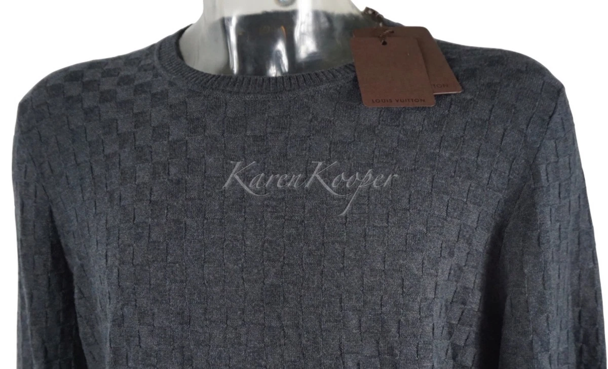 Louis Vuitton Damier Wool Long-sleeved Crewneck