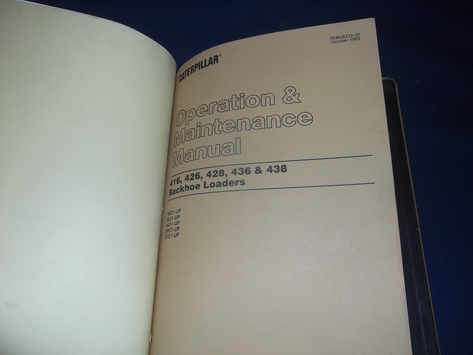 CAT Caterpillar 428 438 & II Service Shop Repair Manual Tractor Backhoe  Loader for sale online | eBay