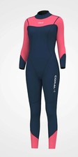 NEW Hevto Full Wetsuit Women's SMALL 3/2mm Neoprene Coral 1 Hot Pink Navy