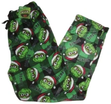 Official Sesame Street Oscar Christmas Humbug! Green Plaid Comfy Lounge Pants!