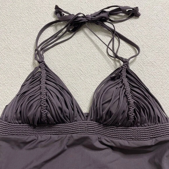 Traje de baño PilyQ Isla Chocolate‎ marrón ganchillo de una pieza M Foto 3 de 4