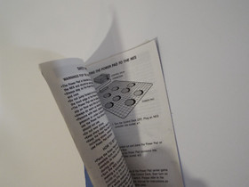 Nintendo NES Power Pad Instruction Manual ONLY