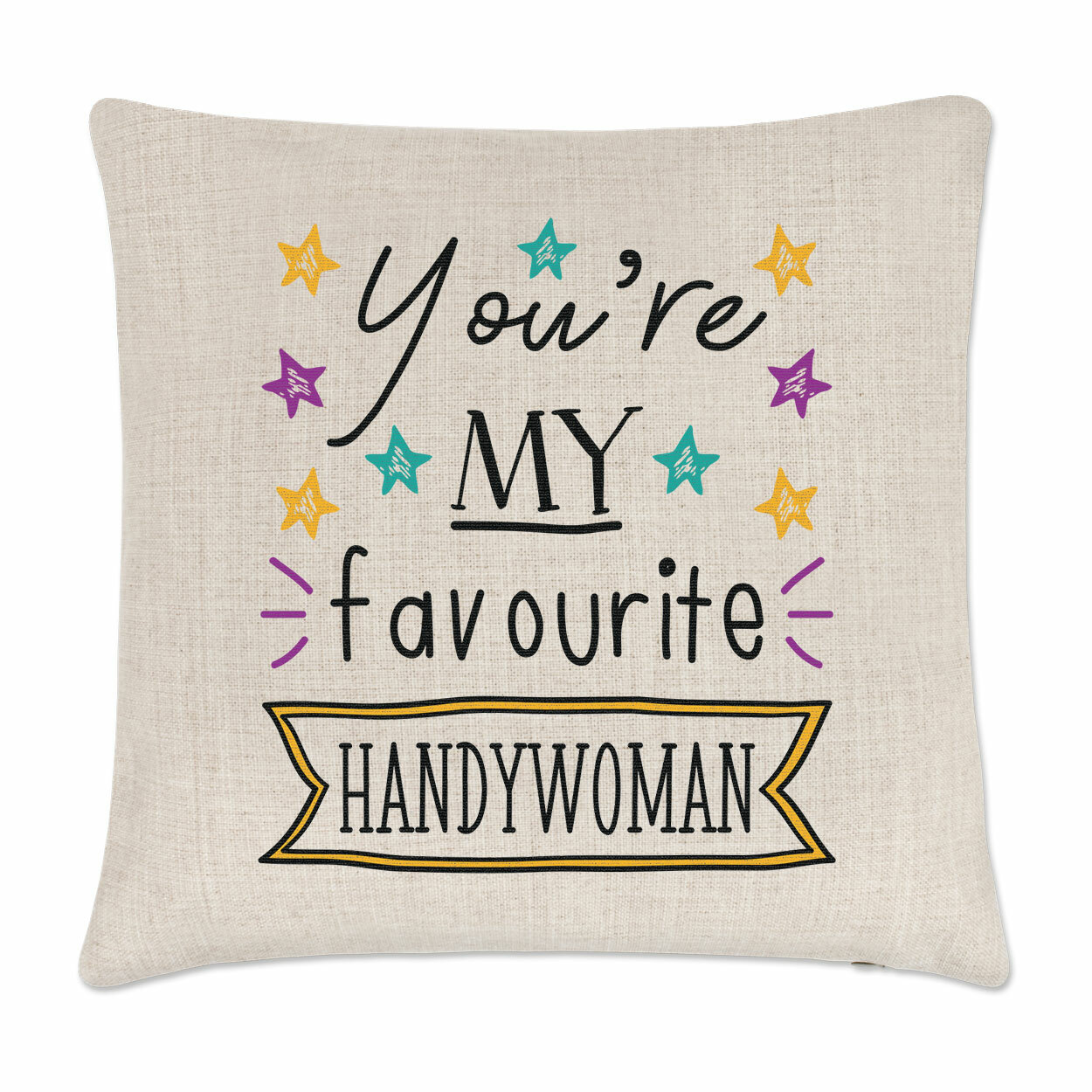 You're My Favourite Handywoman Cushion Cover Pillow Best Awesome Funny