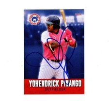 Yohendrick Pinango signed autograph 2022 South Bend Cubs baseball card d