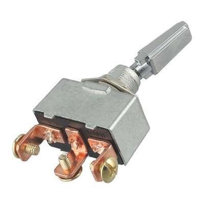 Schwerlast 50 Amp 12 Volt DC für Kippschalter Drei Wege Metall verchromt