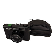 Fujica FUJI MA-1 35mm Point And Shoot Film Camera & Case TESTED Working