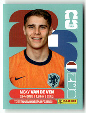 Pegatina Panini 2026 Mundial Mundial América Nº NED 4 Mickey van de Ven Países Bajos