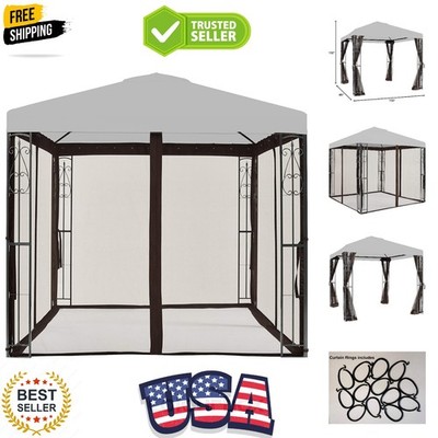 8' x 8' Gazebo Brown