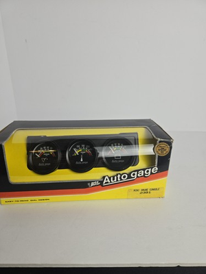 #ad Auto Meter Gauge Set 2391; Auto Gage Water Temp Volts Oil Pressure Black $99.99