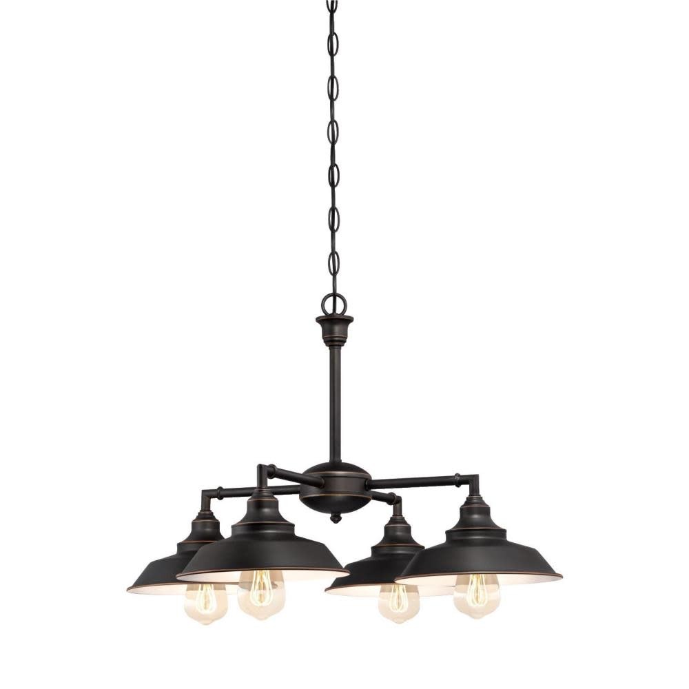 Westinghouse 6343300 Bronze Iron Hill 4-Light 25-3/16"W Chandelier