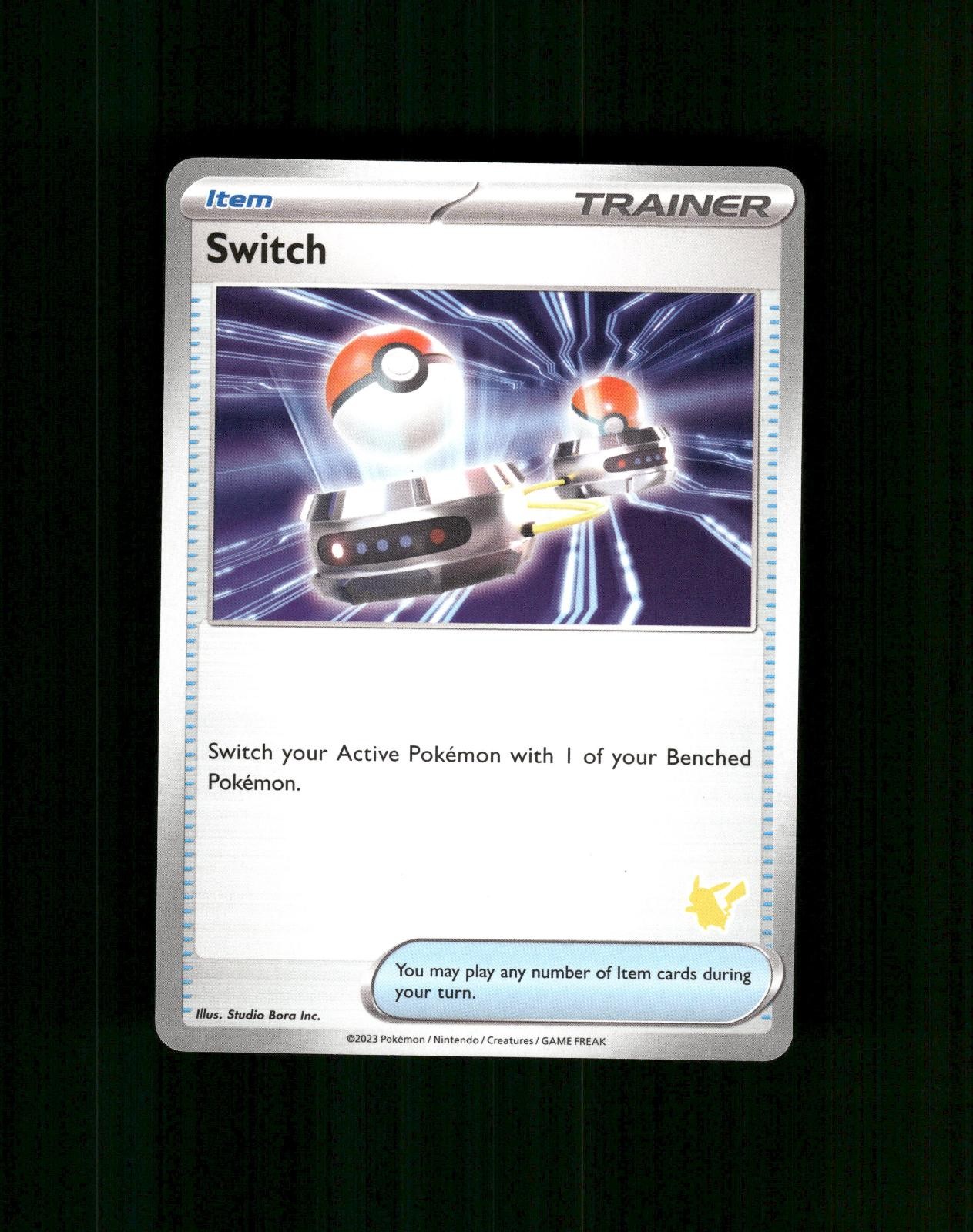 Switch (Pikachu) Unconfirmed My First Battle Pokemon Near Mint