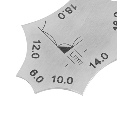 Fillet Weld Tee Joint Welding Throat Depth Leg Length Gauge Ruler Gage Tool - Picture 11 of 22