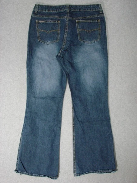 TI05450 **JORDACHE** LO-RISE FLARE WOMENS JEANS sz13/14 DARK BLUE - Image 2 of 4