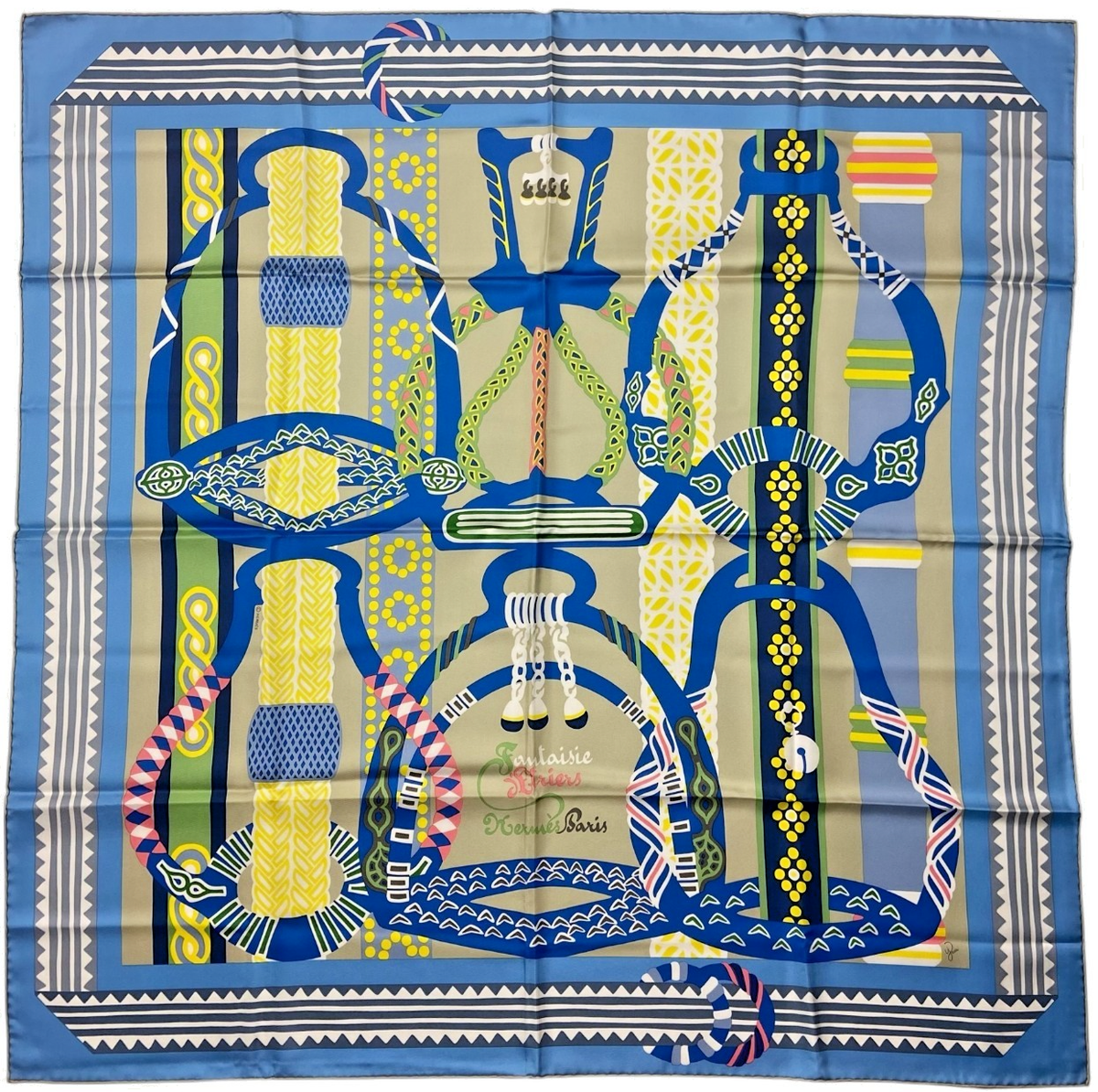 り*ご様 エルメス　スカーフ　Thierry Hermes り*ご様 エルメス スカーフ Thierry Hermes エルメス HERMES スカーフ