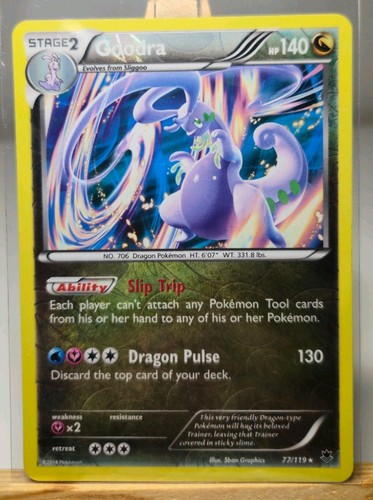 GOODRA 77/119 XY-PHANTOM FORCES REVERSE HOLO N/M POKEMON ENGLISH VINTAGE