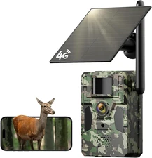 Trail Camera, 2K Cellular Trail Camera with Built in 4G SIM Card Unlimited Data 