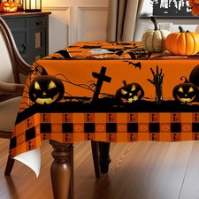 Hexagram Halloween Tablecloth Rectangle 60" x 120" Rectangular ,