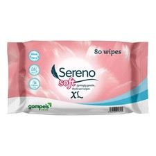 Gompels Thick XL Baby Soft Wet Wipes, 80 Count per pack - 4 Packs (14567)