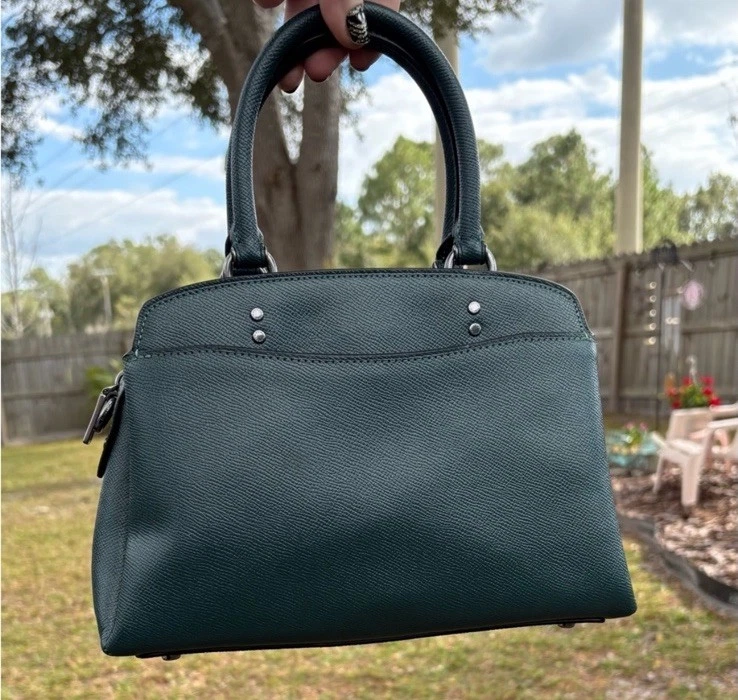 Сумка Coach Mini Lillie 91146 лесная зеленая пушечный металл - Изображение 2 из 4