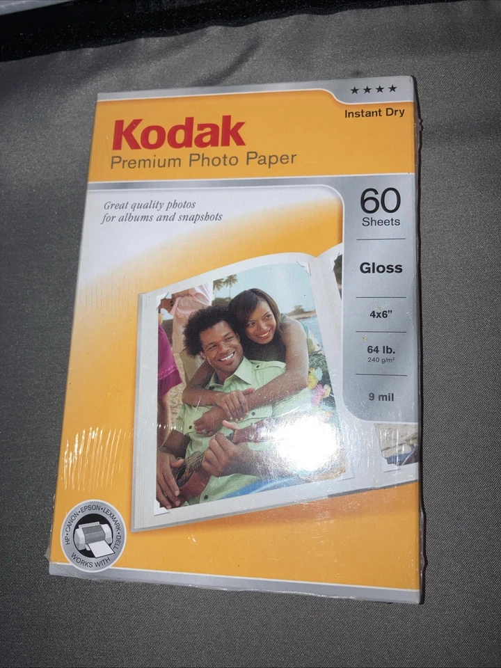 2 Pks Kodak Premium Photo Paper 60 Sheets 4x6 Gloss Brand Instant Dry New Plus 2 - Image 2 of 4