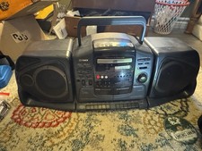 Vintage Fisher Boombox PH-D380, CD Player, Double Cassette, Radio, Read descrip