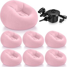 Sillas inflables con bolsa de frijoles para adultos con bomba de aire eléctrica, sofá inflable Fol