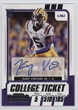 2021 Panini Contenders Draft Picks College Ticket Kary Vincent Jr #259 Auto 03xg