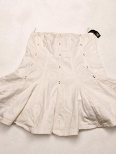wild fable White Flared Mini Dress with Stud Details