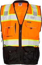 ML Kishigo Men'S Class 2 High Visibility Premium Black Series Surveyors Vest - O