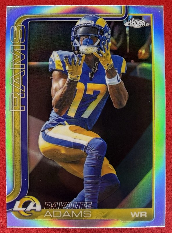 Davante Adams -2025 Topps Chrome Football Refractor #165 -Los Angeles Rams