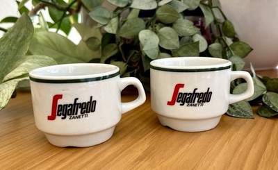 Vintage Segafredo Zanetti Demitasse Porcelain Espresso Cups by Regent