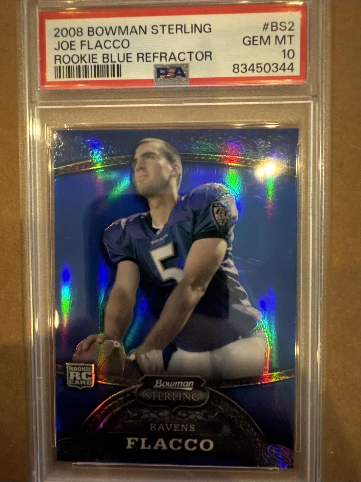 Joe Flacco Bowman Sterling Rookie Blue Refractor #BS2 Base