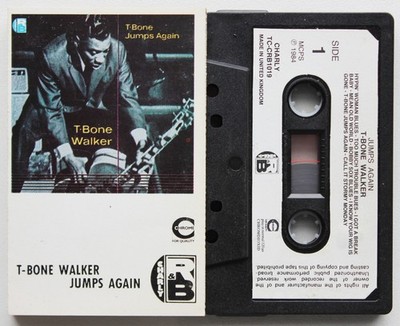 T-BONE WALKER - JUMPS AGAIN (CHARLY TCCRB1019) 1984 UK CASSETTE VG+ COND BLUES