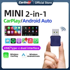 Android Auto Wireless Adapter 2 in 1 CarPlay Fast Connect for Toyota Mazda Audi