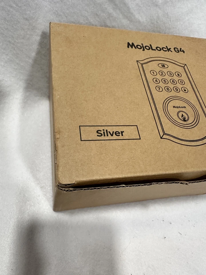 MojoLock G4 Electronic Deadbolt Door Lock Silver Keypad Keyless Entry New Box - Image 4 of 4