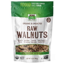 Organic Walnuts Raw And Unsalted 12 oz by Now Foods