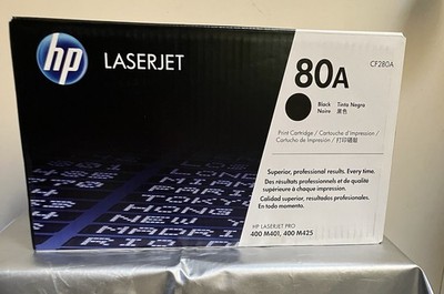 Genuine HP 80A BLACK CF280A Toner  LJ Pro 400 M401 M425 Sealed Box New