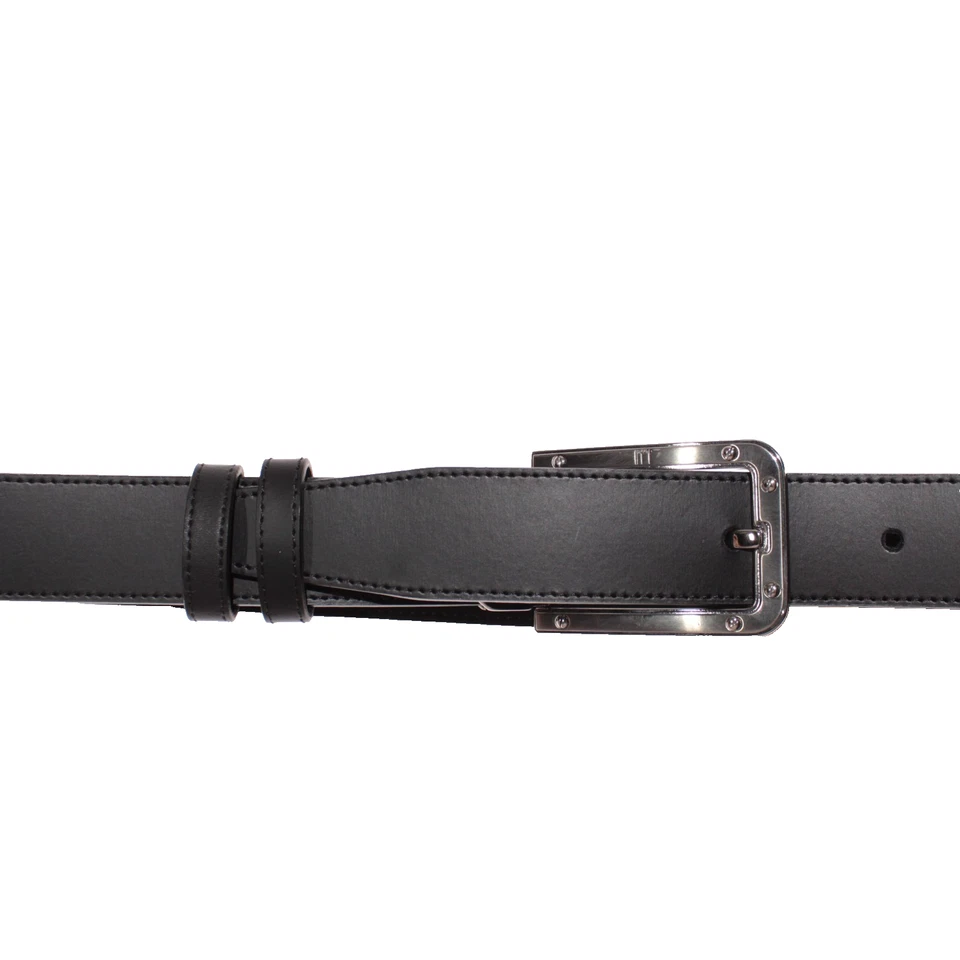 Cinturón clásico Dunhill nuevo sin etiquetas talla 107 (US 42) en cuero de vaca negro Foto 2 de 4