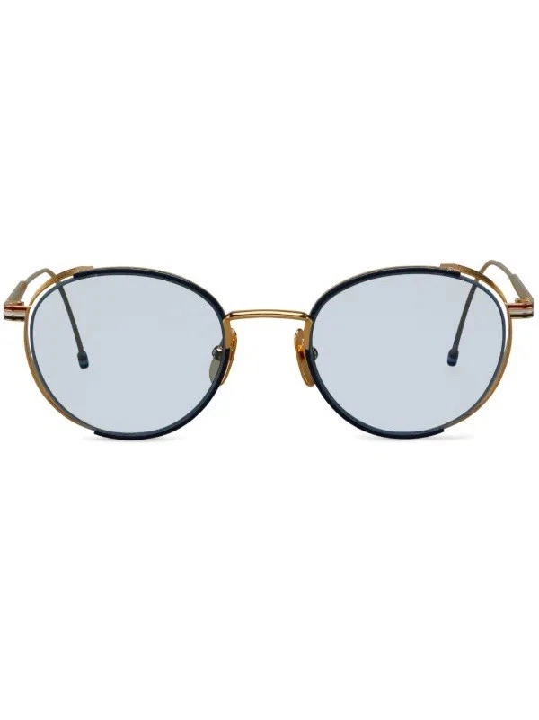 Thom Browne TB 106 Sunglasses G Frame Dark Blue Lens w/Case from JAPAN